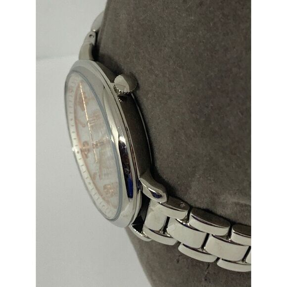 Fossil PR2107 Womens Stainless Steel Analog Silver Dial Quartz Wrist Watch GE139 - Picture 3 of 11